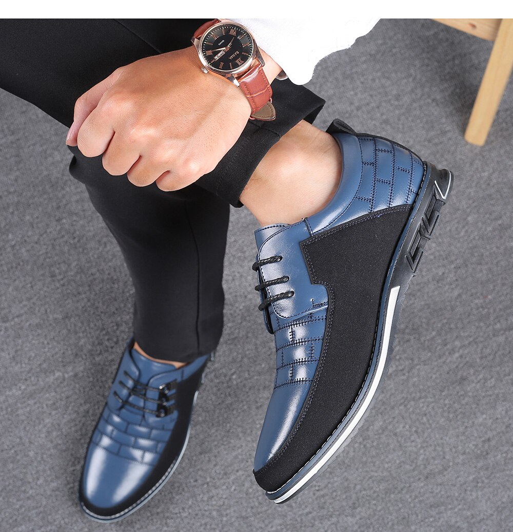 High Quality Big Size Casual Shoes Men Fashion Business Men Casual Shoes Hot Sale Spring Breathable Casual Men Shoes Black