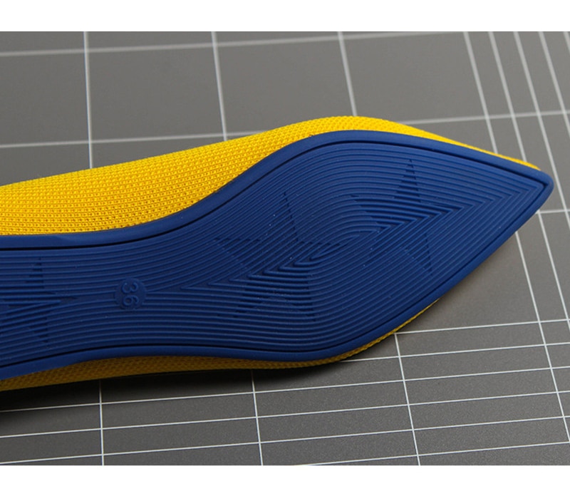 2019 Women's Flat Shoes Ballet Shoes Breathable Knit Pointed Shoes Moccasin Mixed Color Women's Soft Shoes Women Zapatos De