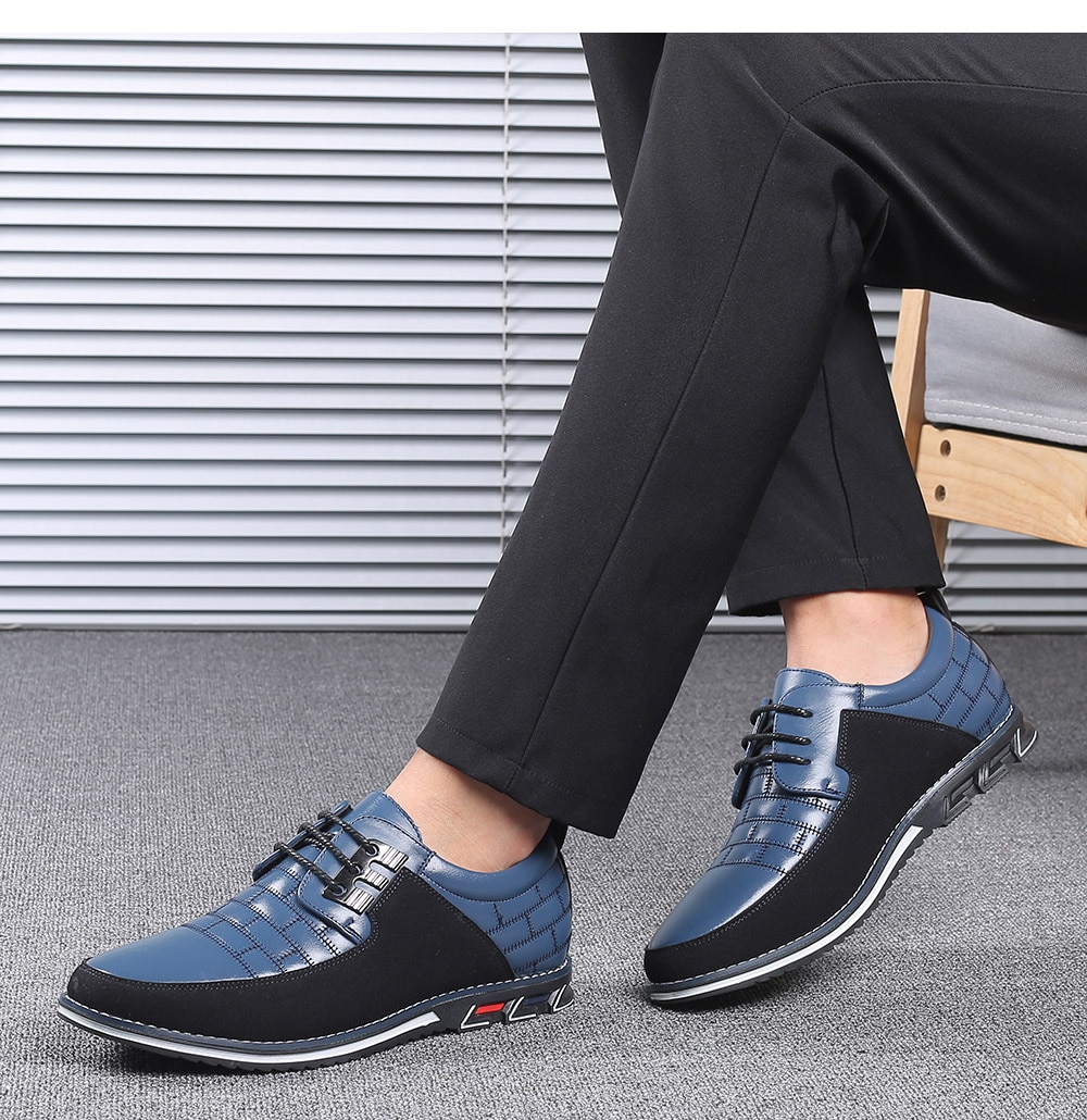 High Quality Big Size Casual Shoes Men Fashion Business Men Casual Shoes Hot Sale Spring Breathable Casual Men Shoes Black