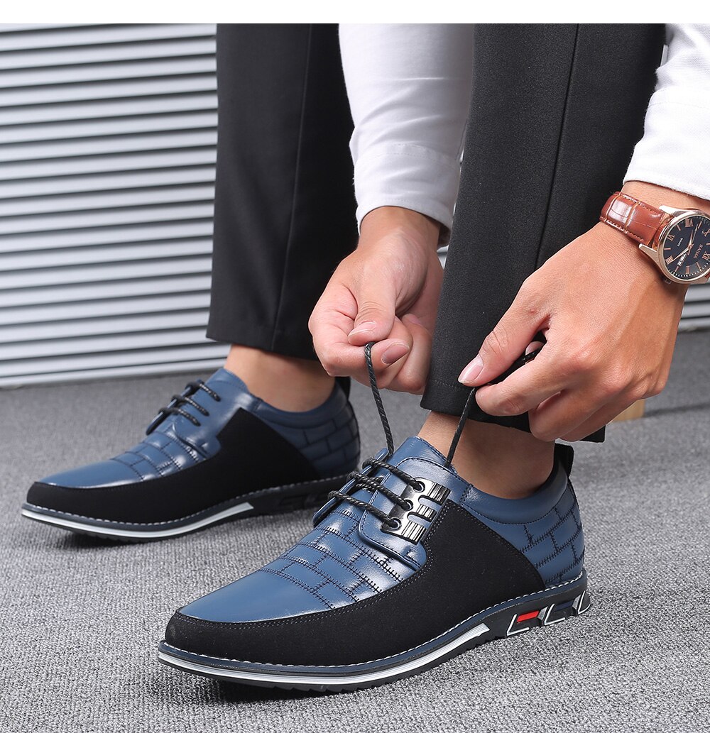 High Quality Big Size Casual Shoes Men Fashion Business Men Casual Shoes Hot Sale Spring Breathable Casual Men Shoes Black